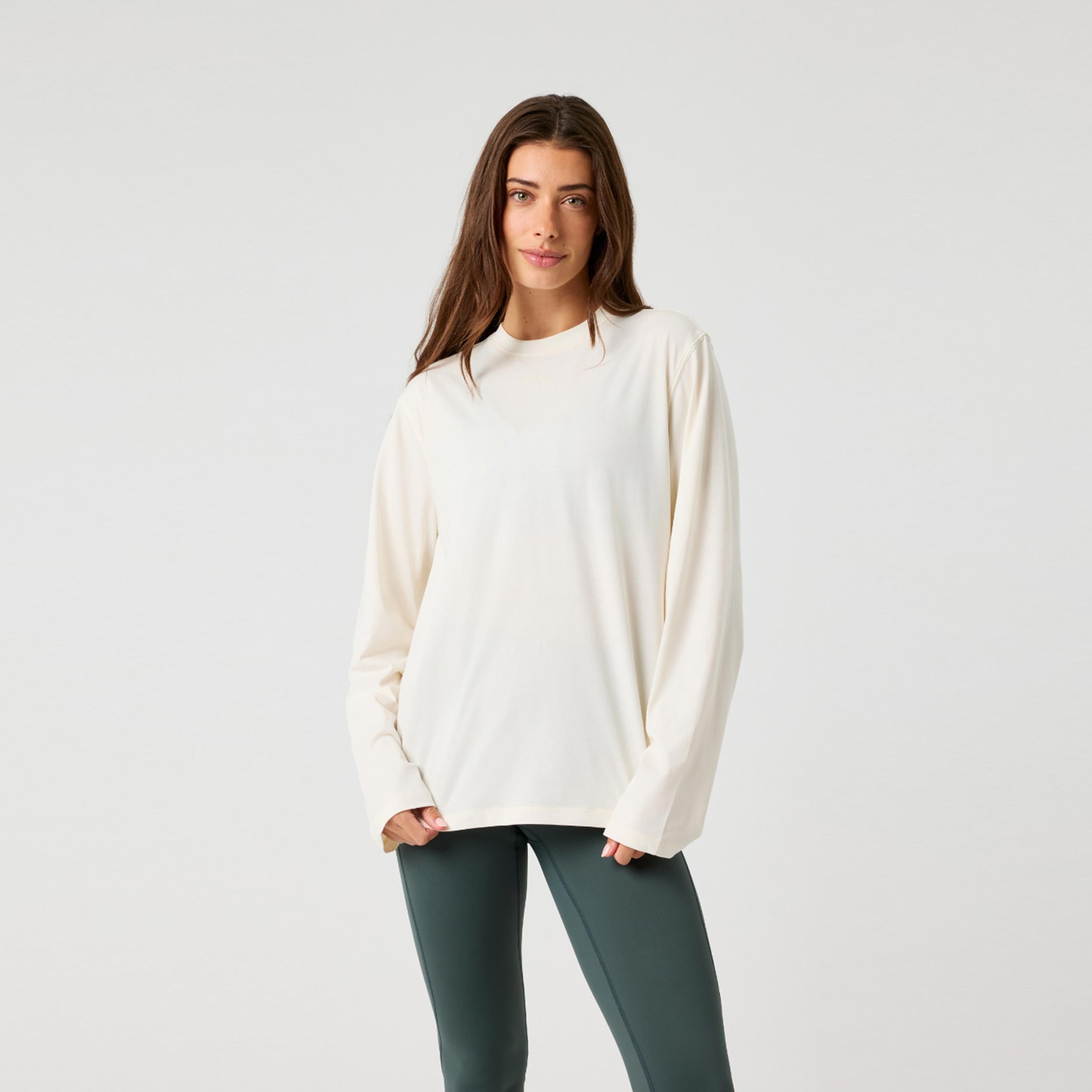 Björn Borg Studio Oversized Longsleeve Damen - creme